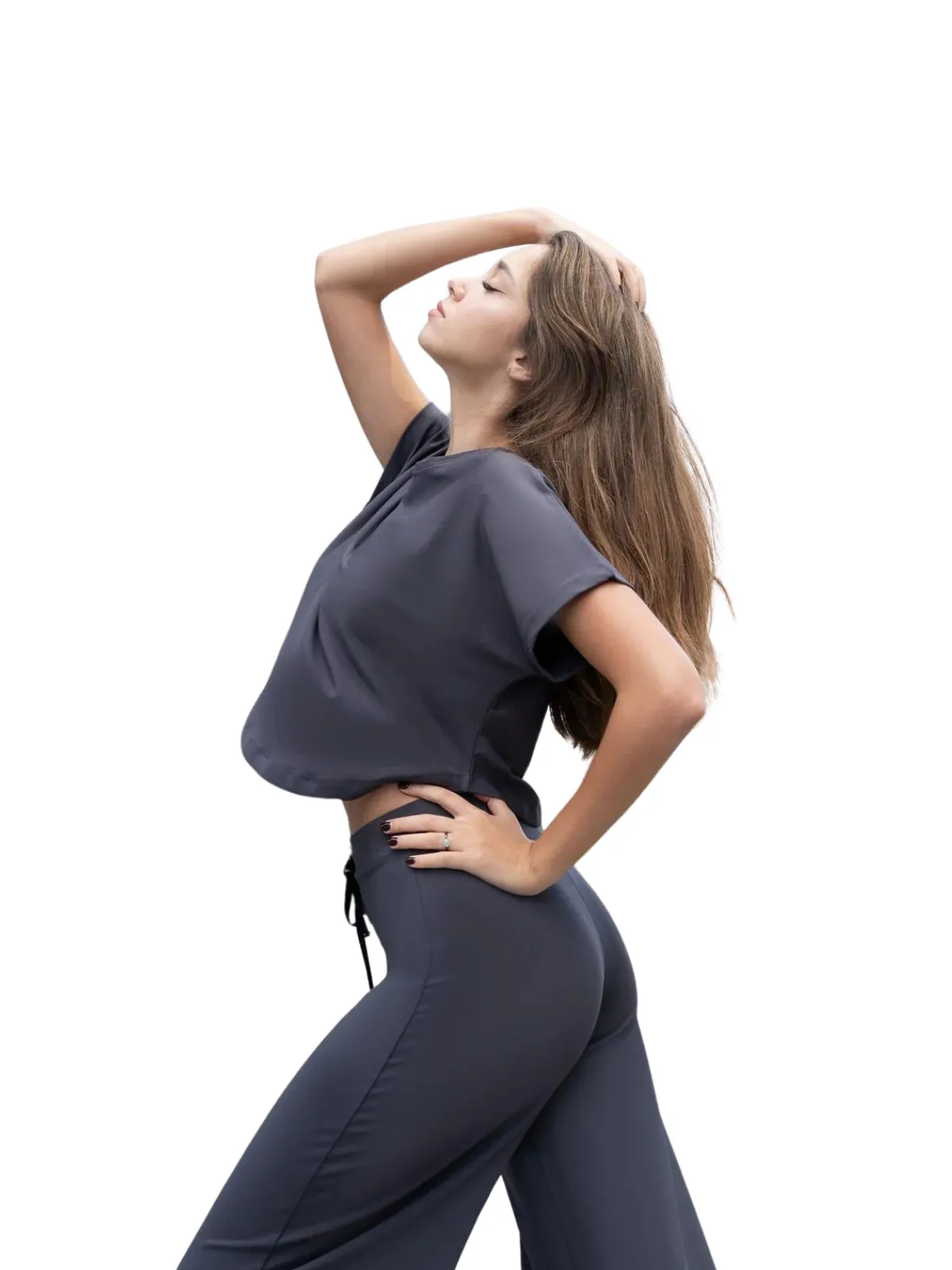 095 Yoga T-Shirt in Anthrazit