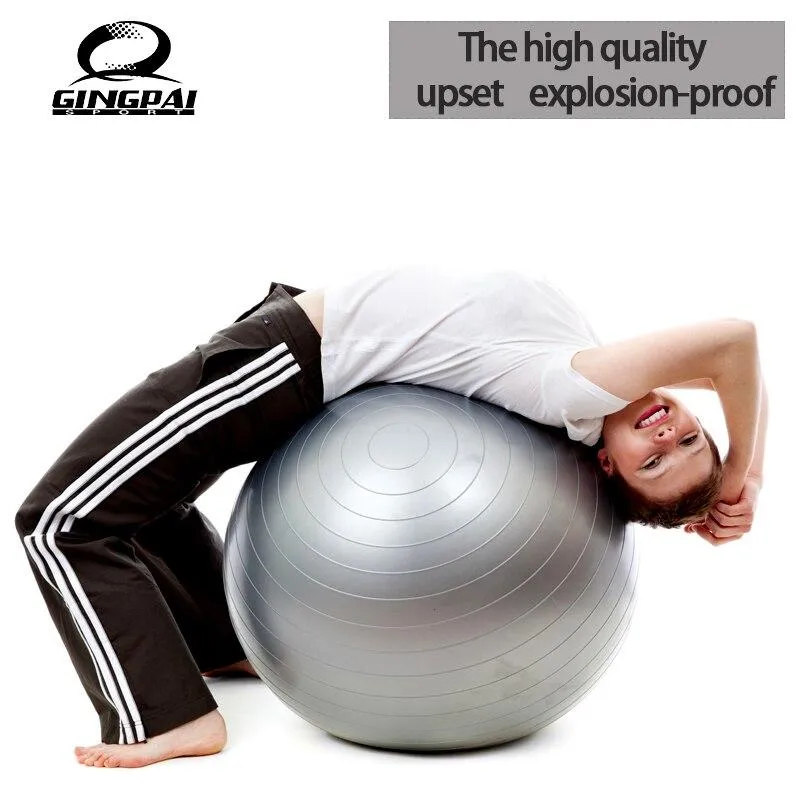 55cm Yoga Ball Physical Fitness Ball Appliance Exercise balance Ball Fitball yoga home trainer balance pods GYM YoGa Pilates