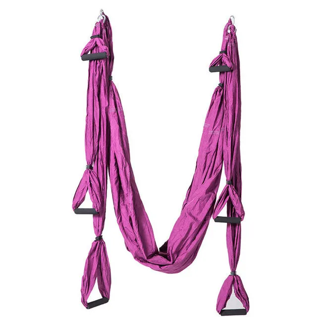 Anti-Gravity Aerial Yoga Hammock Swing Indoor Decompression Hanging Hamac Elastic Exercise Keep Better Health Relax Belts