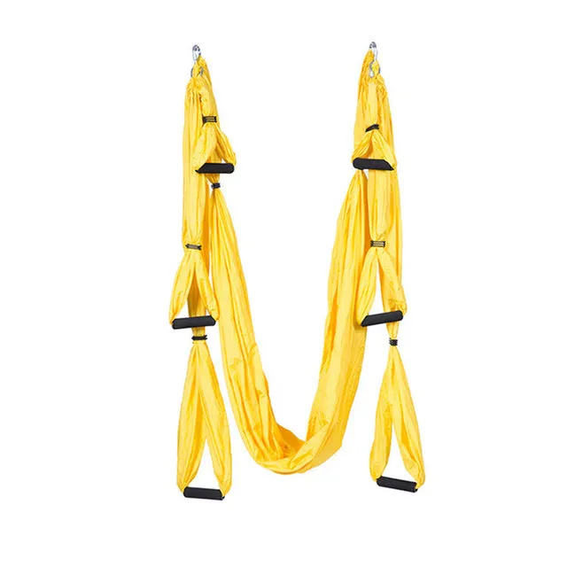 Anti-Gravity Aerial Yoga Hammock Swing Indoor Decompression Hanging Hamac Elastic Exercise Keep Better Health Relax Belts