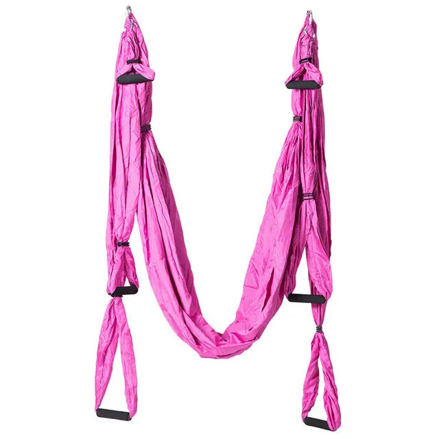 Anti-Gravity Aerial Yoga Hammock Swing Indoor Decompression Hanging Hamac Elastic Exercise Keep Better Health Relax Belts