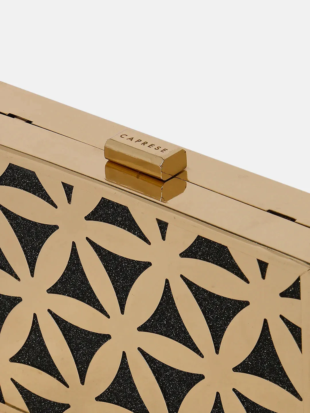 Caprese Party Junie Box Clutch Small Pewter