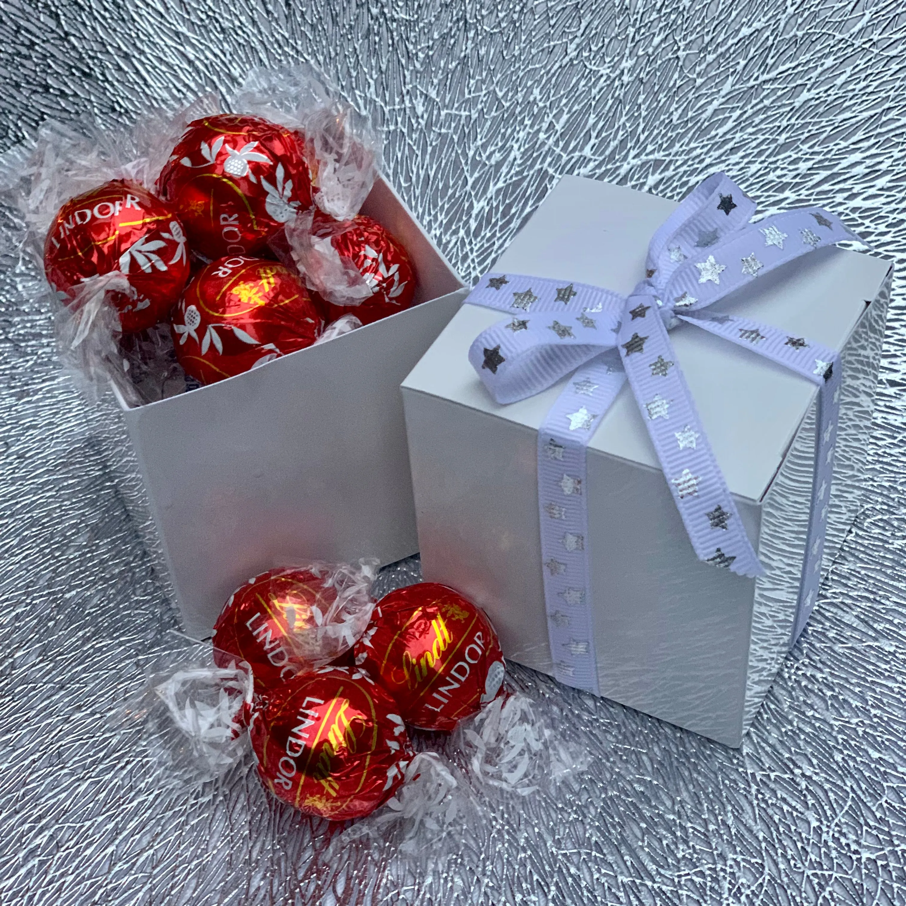 Cube Chocolate Box - White 70mm