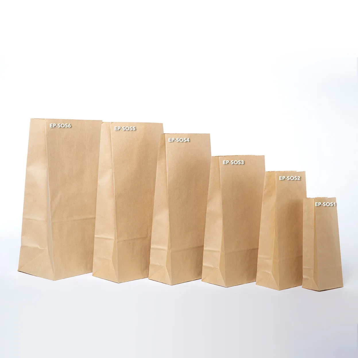 Ecopack Large Lightweight Paper Bags (1 Pack/50 Bags)