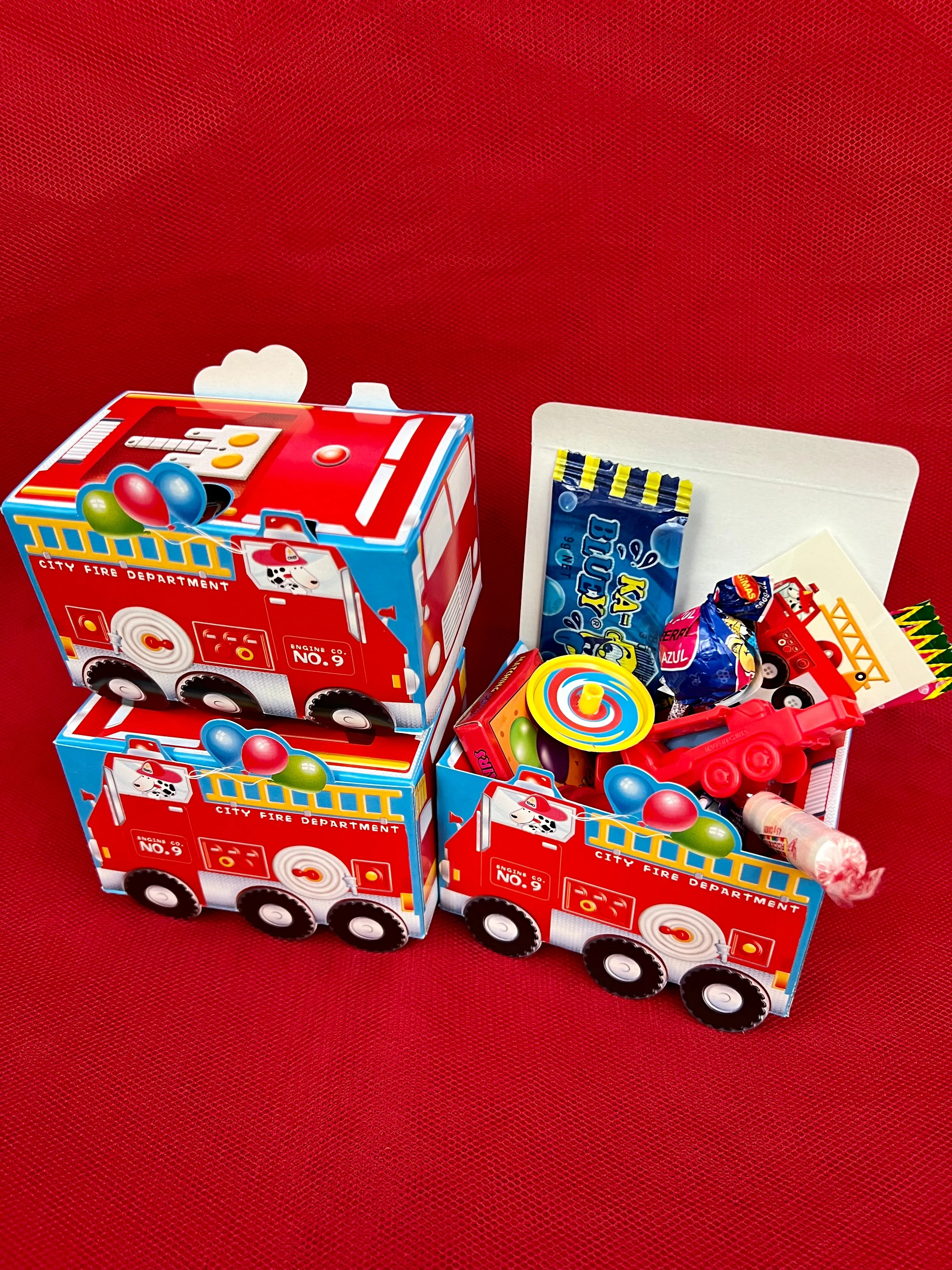 Fire Engine Lolly Box