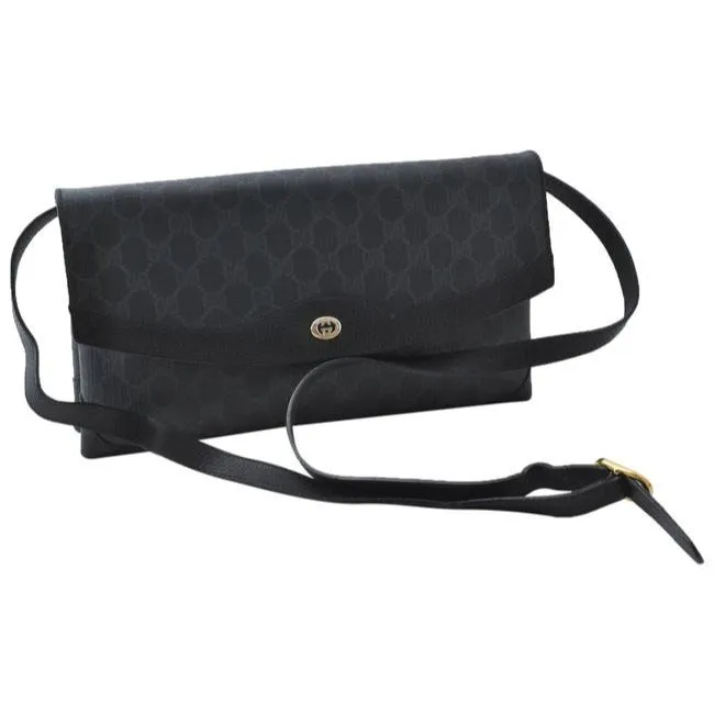 Gucci Supreme Guccissima Print Two Way Gray Leather And Gg Leather Shoulder Bag