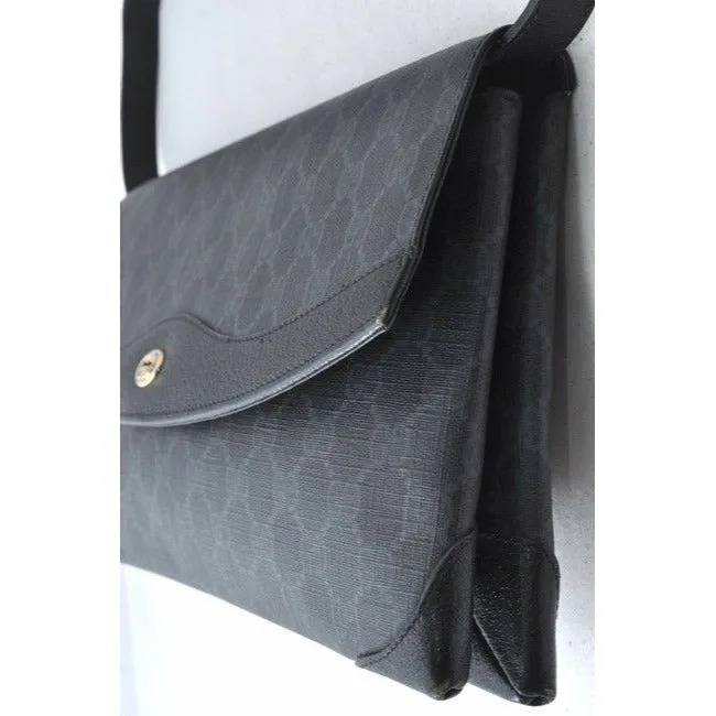 Gucci Supreme Guccissima Print Two Way Gray Leather And Gg Leather Shoulder Bag