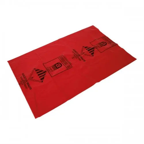 Heavy Duty Red Asbestos Bags Large 100 Pack