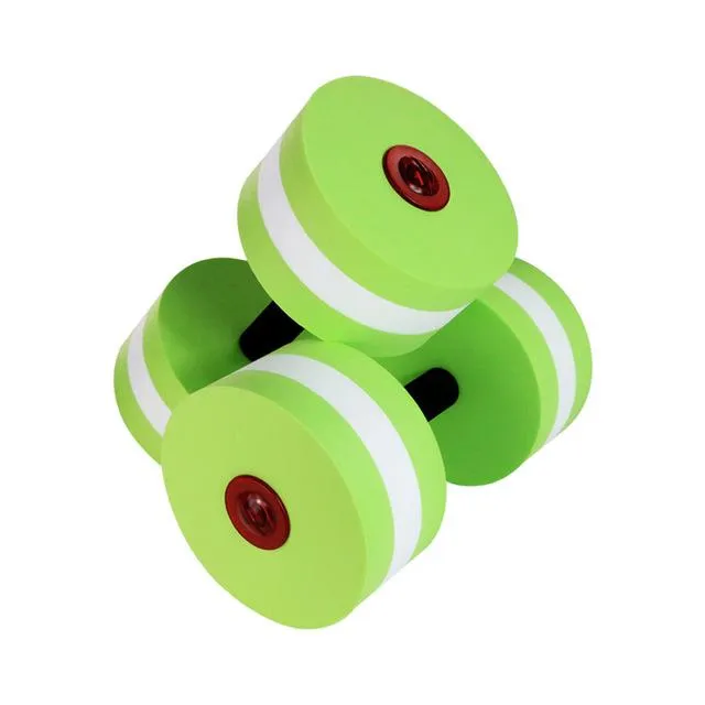 HOT Sale 1 Pair Aquatic Fitness Barbells Foam Dumbbells Hand Bar Pool Exercise Detachable
