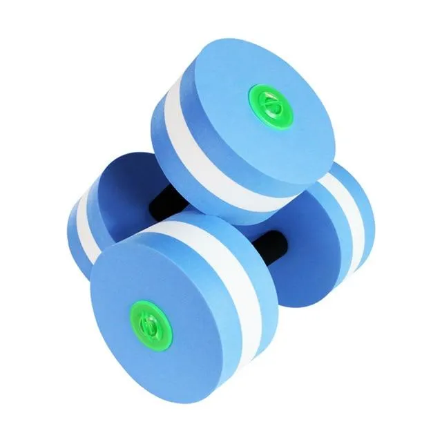 HOT Sale 1 Pair Aquatic Fitness Barbells Foam Dumbbells Hand Bar Pool Exercise Detachable