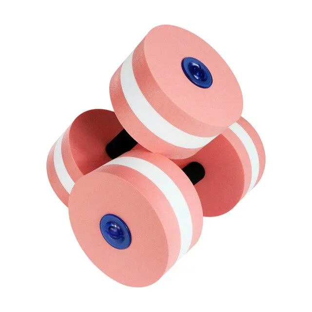 HOT Sale 1 Pair Aquatic Fitness Barbells Foam Dumbbells Hand Bar Pool Exercise Detachable