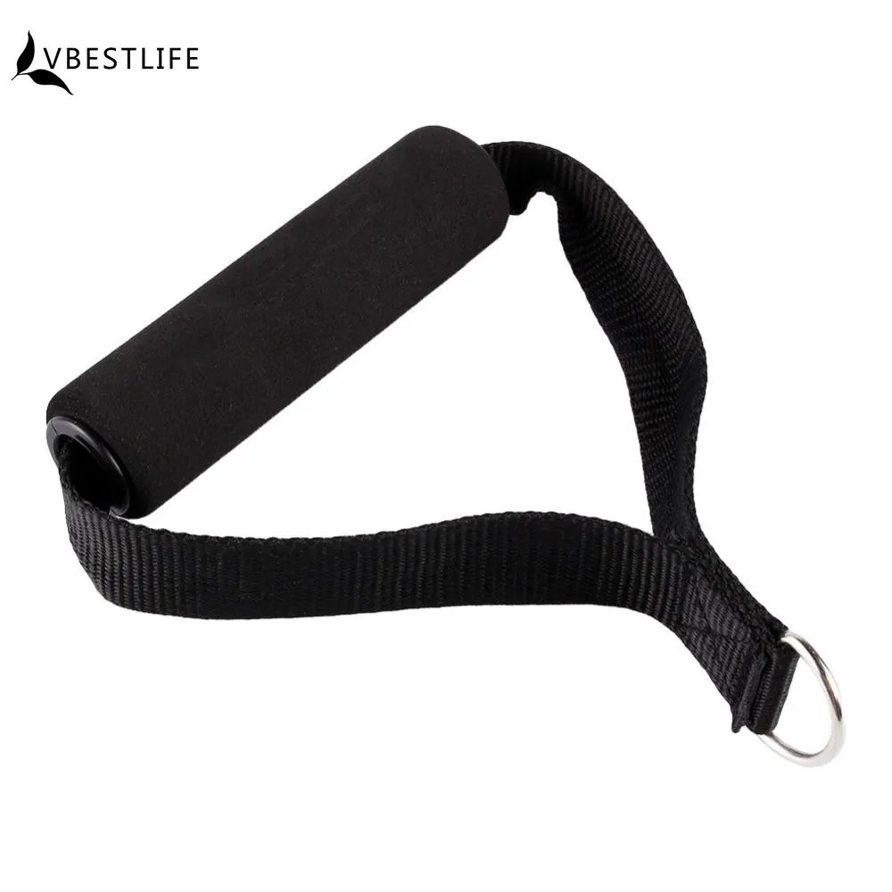 Hot Sale 1 Piece Resistance Band Handle Rope Bar Attachment Foam Handlebar Dip Station Fitness Tricep Exercise Gym Black Color