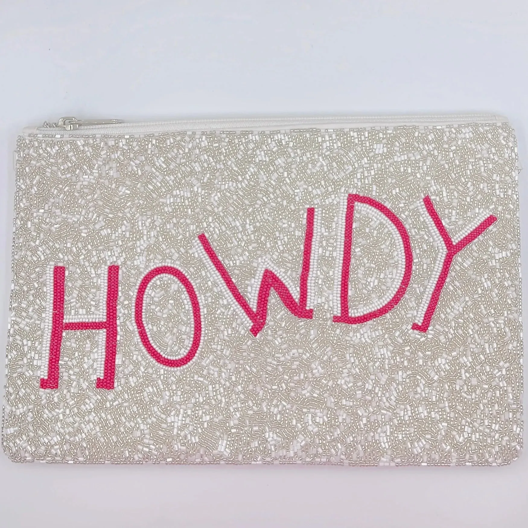 Howdy Beaded Clutch