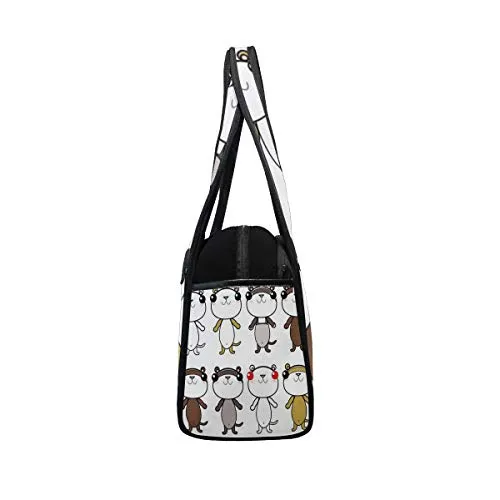 HUVATT Gym Bag Cute Frog Women Yoga Canvas Duffel Bag Sports Tote Bags for Girls