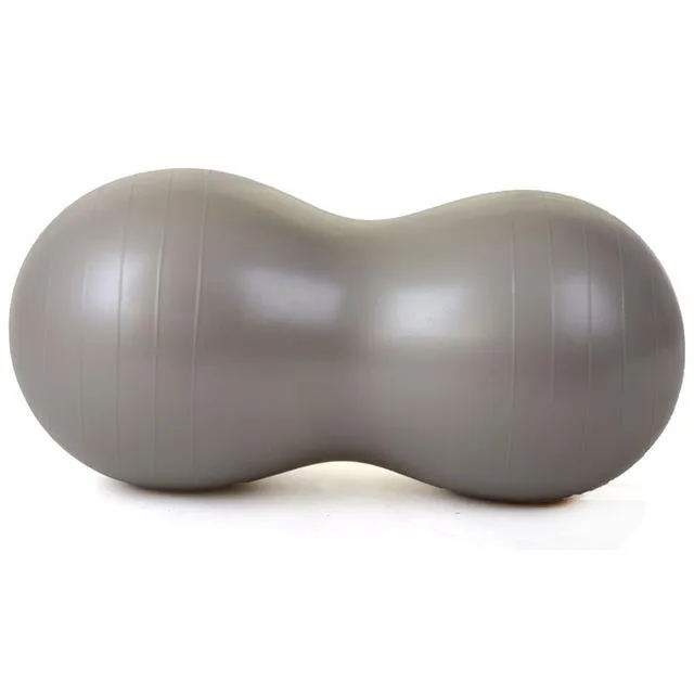Inflatable Yoga Peanut Ball Air Pump Exercise Fitness Gym Pilates Burstproof Balance Ball Waist Slimming Back Relax Train