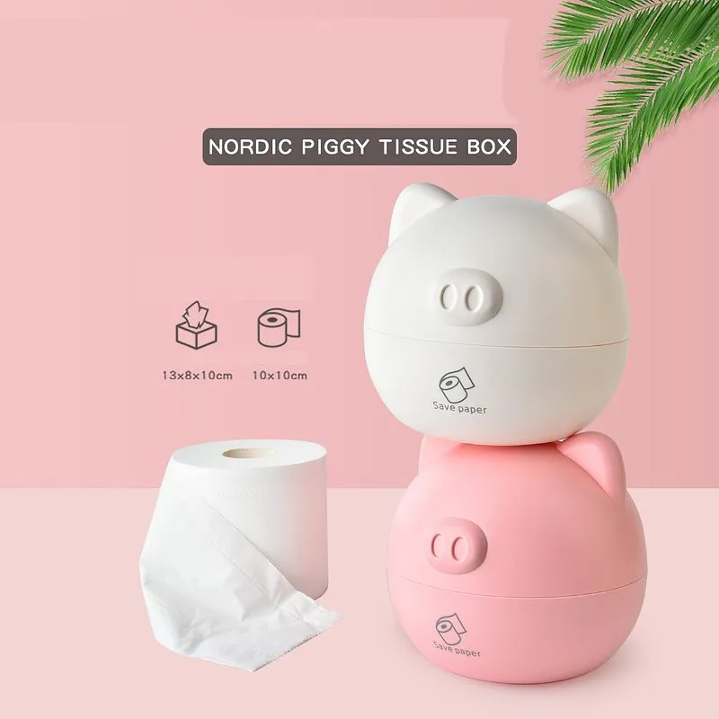 Kawaii Piggy Tissue Box