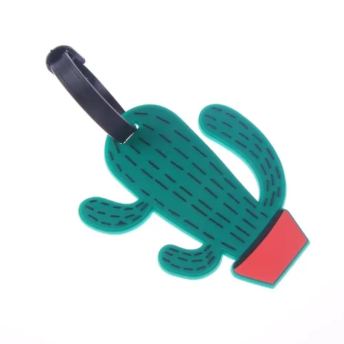 Luggage Tag Suitcase Identifier for Travel - Cactus Design