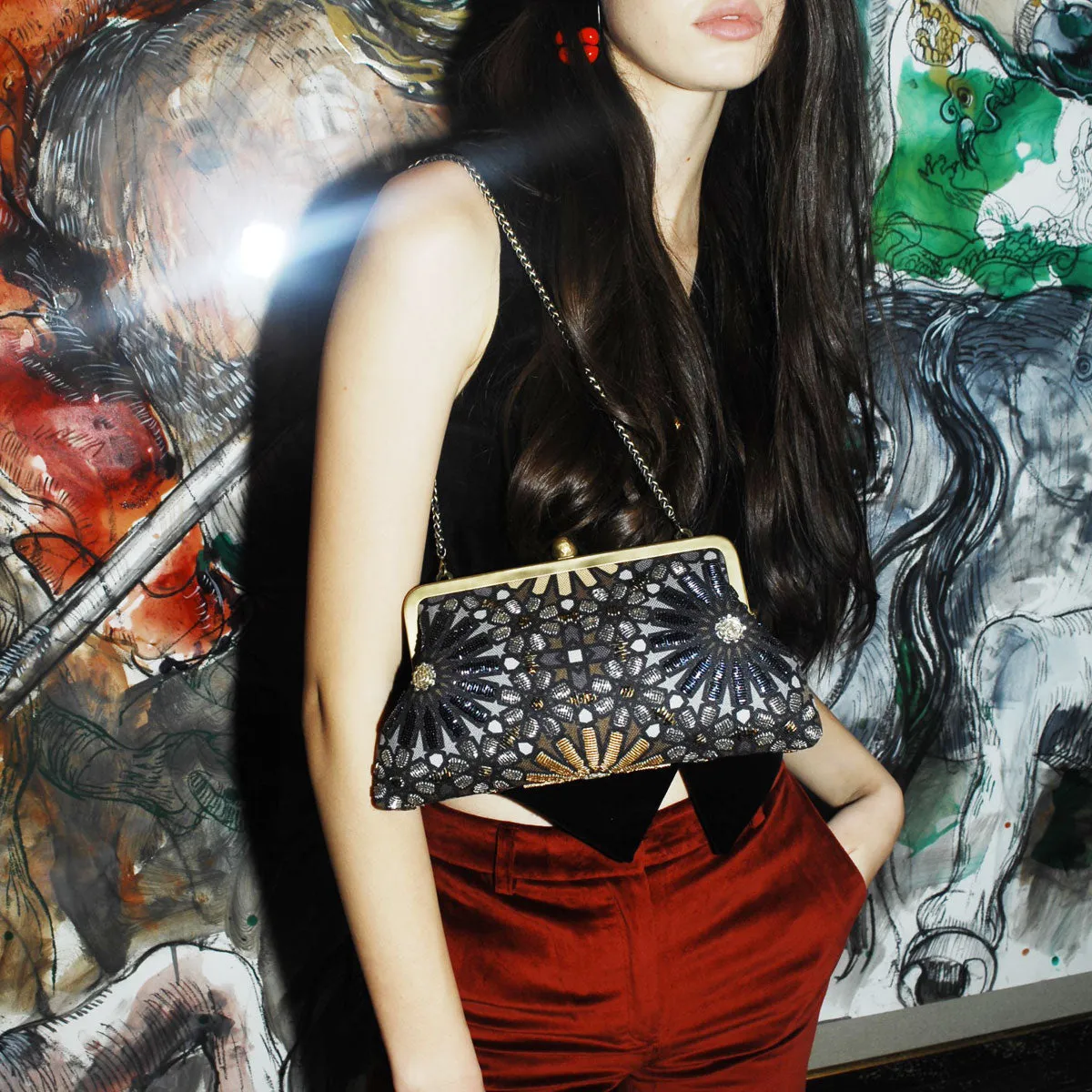 MOROCCAN METALLIC CLASSIC BAG
