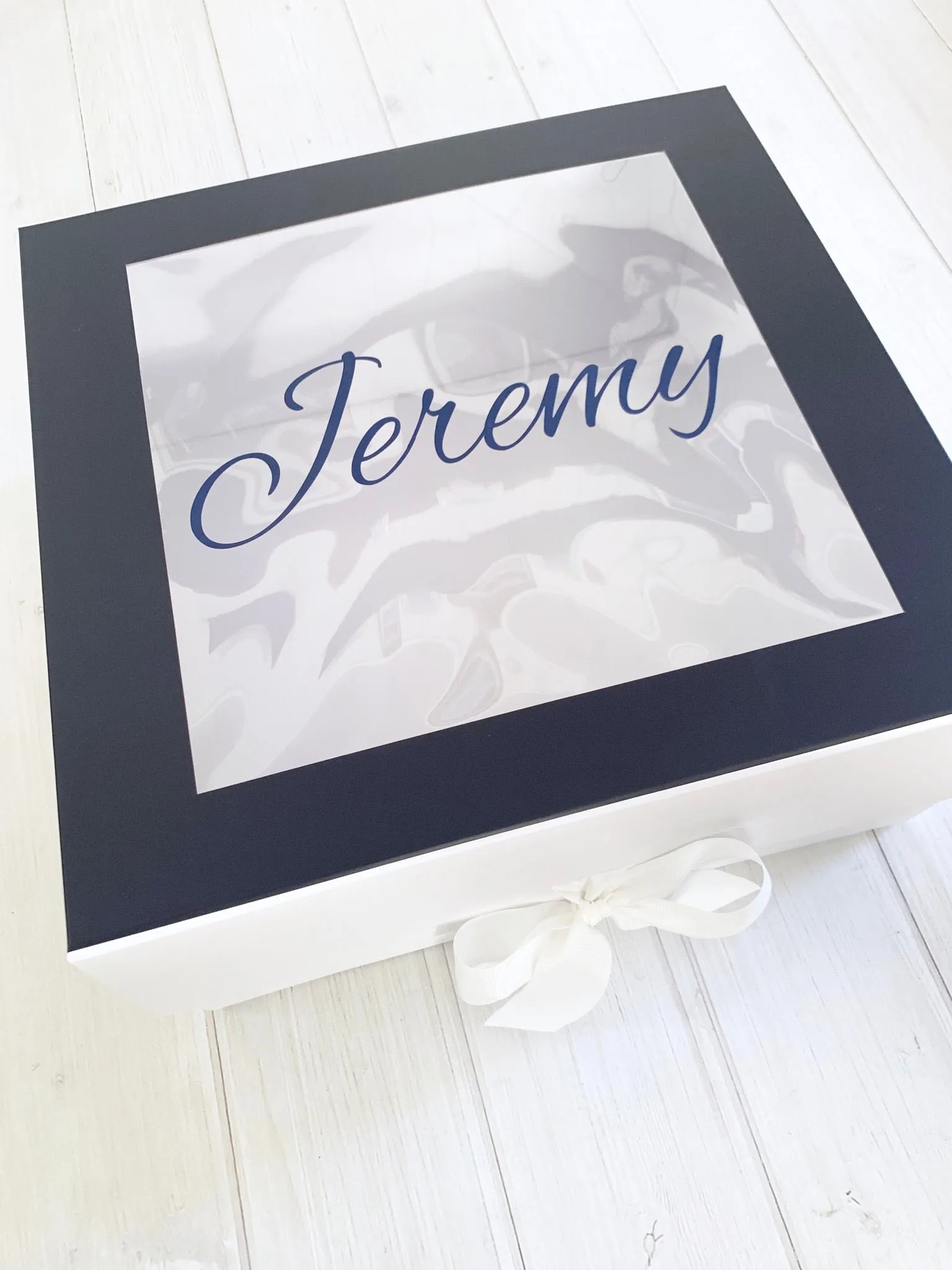 NAVY WINDOW BOX