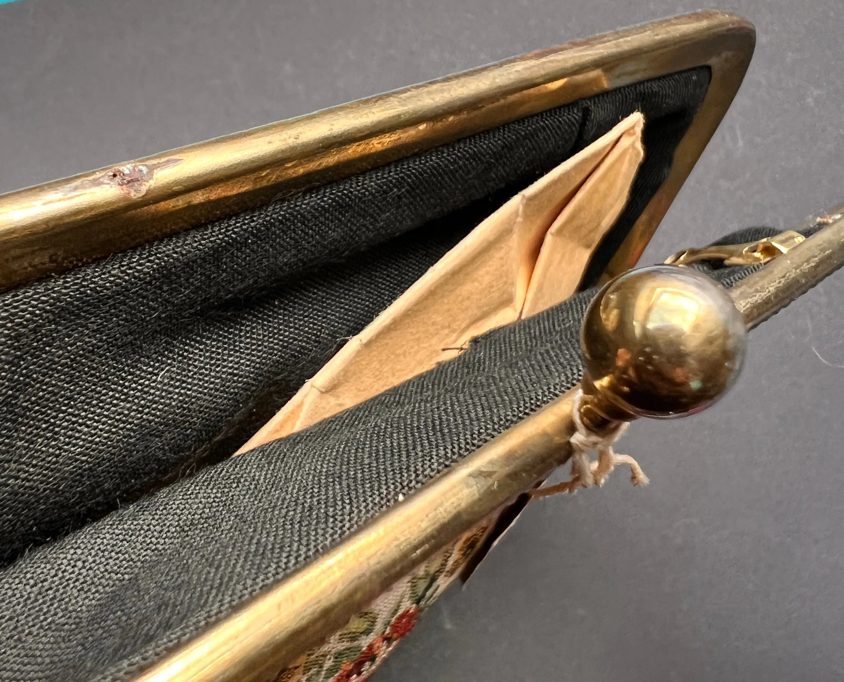 Never Used Vintage Fabric Clutch or Handbag (Missing Clip to Close it)