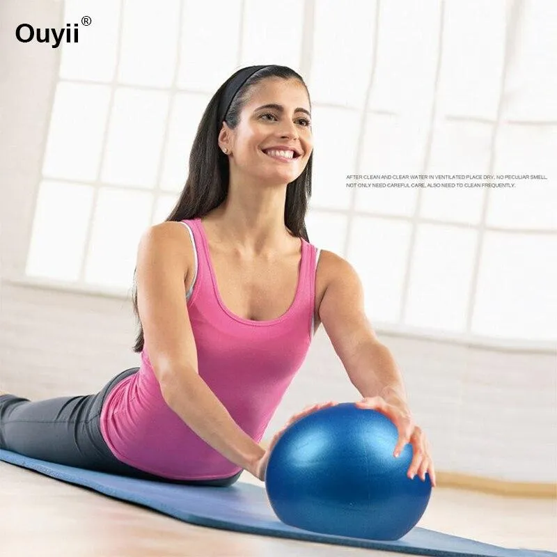 New 25cm Yoga Ball For Sport Fitness Gymnastic Ball Exercise Pilates Ball Workout Balance Balls Frosted Surface Burst Resistant