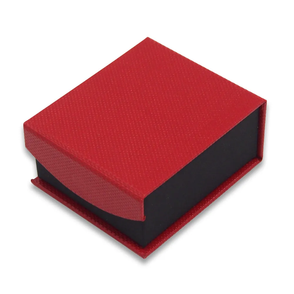 Pebble Red Metallic Magnetic Flap Box