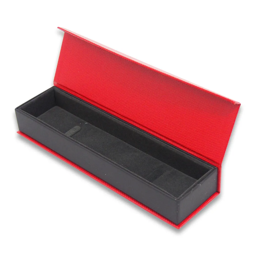 Pebble Red Metallic Magnetic Flap Box