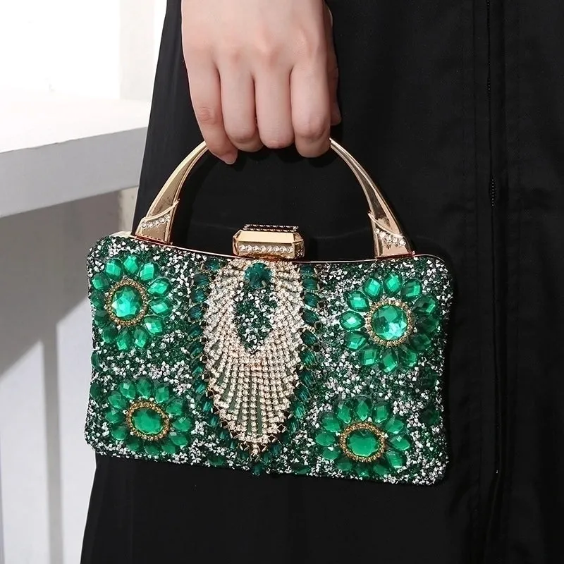 Silver Black Red Pu Leather Flower Pillow Shape Evening Bags