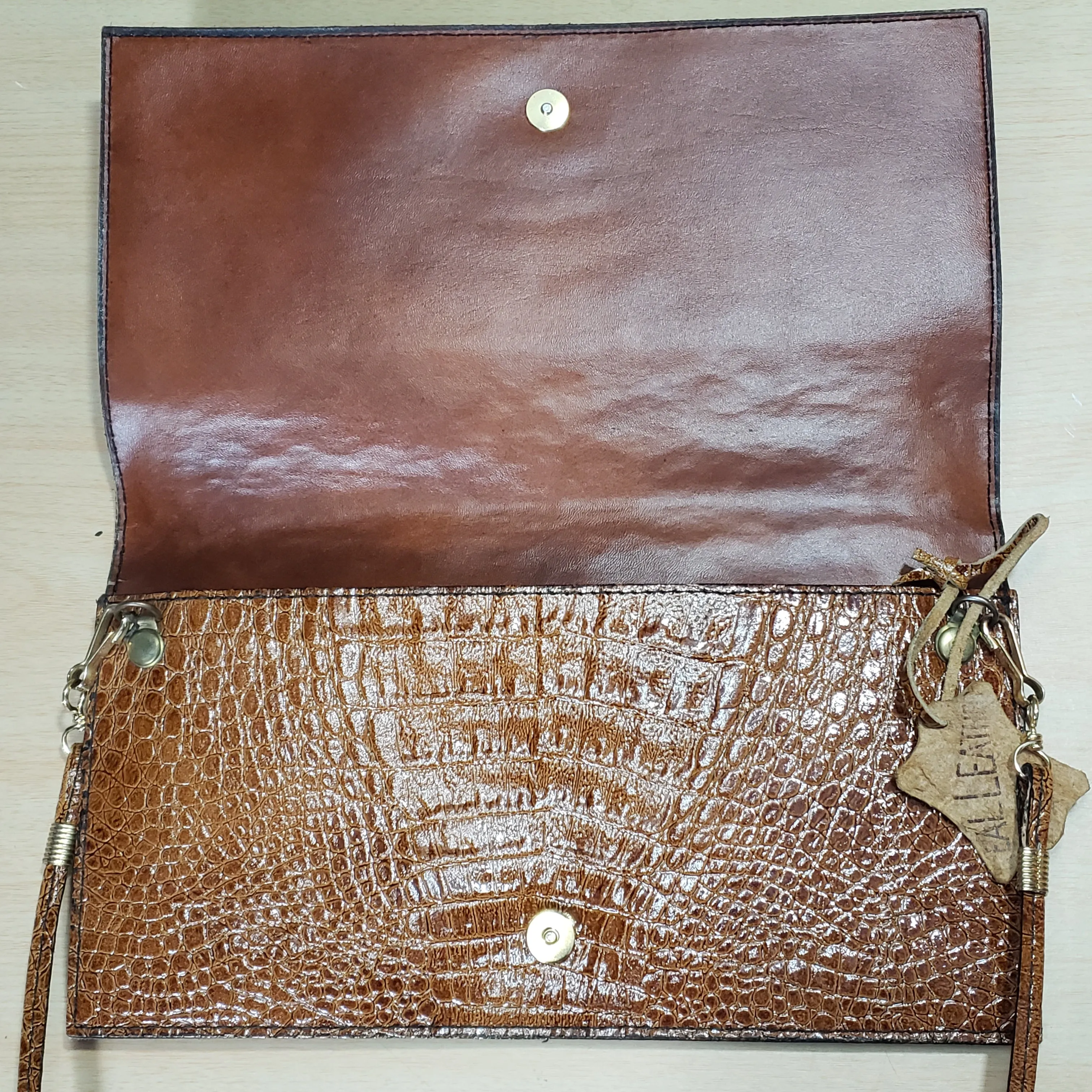 Vintage Gala Di Roma Leather Clutch